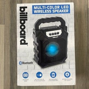 Billboard multi color LED wireless speaker SEALED
